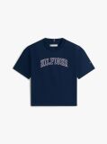 Μπλε T-Shirt Με Λογότυπο Και Κλασική Λαιμόκοψη  Κορίτσια