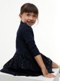 Blue Polka Dot Tulle Fit And Flare Dress  Girls