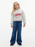 Grey Star Embroidery Relaxed Balloon Sleeve Jumper  Girls