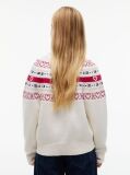 Beige Intarsia Fair Isle Relaxed Jumper  Girls