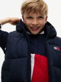 Blue Heritage Back Logo Ripstop Puffer Jacket  Kids Unisex