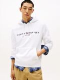 Άσπρο Flex Hoody Με Λογότυπο  Άνδρες