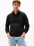 Black 1985 TH Flex Regular Fit Long Sleeve Polo  Men