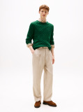 Green Classics Cable Knit Relaxed Fit Jumper  Men