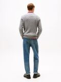 Grey Classics Cable Knit Relaxed Fit Jumper  Men