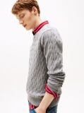 Grey Classics Cable Knit Relaxed Fit Jumper  Men