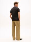Black Mandarin Collar Slim Polo Shirt  Men