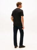 Black Crew Neck Logo Panel T-Shirt  Men