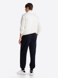 Blue Terry Cuffed Leg Joggers  Men