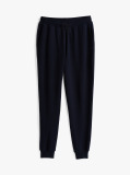 Blue Terry Cuffed Leg Joggers  Men