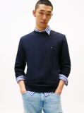 Blue Terry Crew Neck Sweatshirt  Men
