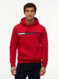 Red Logo Drawstring Hoody  Men