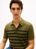 Green Regular Fit Knit Polo Shirt  Men