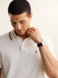 Μπεζ Πλεκτή Πόλο Μπλούζα Σε Κανονική Γραμμή  Άνδρες