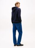 Blue Contrast TH Monogram Embroidery Hoody  Men