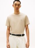 Beige Interlock Knit T-Shirt  Men