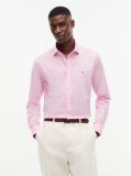 Pink Flex Slim Fit Poplin Shirt  Men