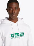 Άσπρο Hoodie Με Λογότυπο  Άνδρες