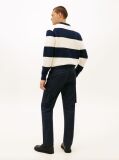 Blue Denton Straight Leg Twill Cargo Trousers  Men