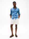 Blue Smart Casual Slim Fit Denim Shirt  Men