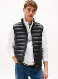 Black Recycled Packable Vest  Men