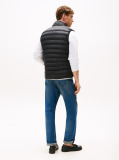 Black Recycled Packable Vest  Men