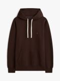 Καφέ Fleece Hoody Με Κεντητή Σημαία  Άνδρες