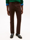 Brown Denton Straight Twill Chinos  Men