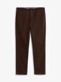 Brown Denton Straight Twill Chinos  Men