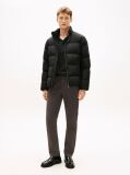 Black Water Repellent Down Puffer Jacket  Men