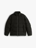 Black Water Repellent Down Puffer Jacket  Men