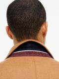 Brown Smart Casual Wool Blend Single Breasted Coat  Men