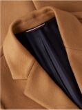 Brown Smart Casual Wool Blend Single Breasted Coat  Men