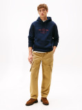 Blue Perfect for fighting the cold, this warm hoodie is enhanced with a stylish, tonal Tommy Hilfiger logo and crafted from high-quality interlock knit.  Men