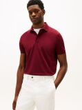 Red Regular Fit Concealed Placket Polo Shirt  Men