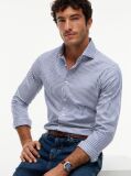 Multi Smart Casual Slim Fit Stripe Shirt  Men