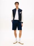 Blue Flag Embroidery Towelling Sweat Shorts  Men