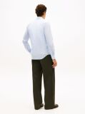 Blue Slim Fit Gingham Check Poplin Shirt  Men