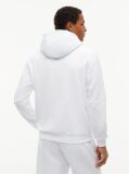 White Logo Drawstring Hoody  Men