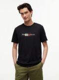 Μαύρο T-shirt Με Σημαία  Άνδρες