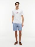Άσπρο T-shirt Με Σημαία  Άνδρες