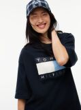 Μπλε Tommy Hilfiger x FRGMT Άνετο Βαμβακερό T-Shirt  Άνδρες