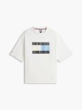 Μπεζ Tommy Hilfiger x FRGMT Άνετο Βαμβακερό T-Shirt  Άνδρες