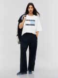 Μπεζ Tommy Hilfiger x FRGMT Άνετο Βαμβακερό T-Shirt  Άνδρες