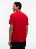 Κόκκινο T-Shirt Με Κλασική Λαιμόκοψη Και Varsity Κεντητό Λογότυπο  Άνδρες