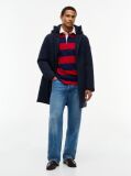 Blue Performance Tech Hooded Padded Parka  Men