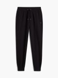 Black Intechno Knit Cuffed Joggers  Men