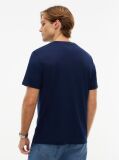 Μπλε Βαμβακερό T-Shirt Με Τσέπη Και Οικόσημο  Άνδρες