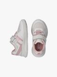 Multi Logo Mesh Lace Up And Velcro Sneakers  Girls