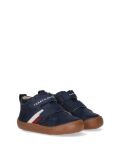 Μπλε Sneakers Με Σημαιάκι Και Μεσαίο Κόψιμο  Παιδί Unisex